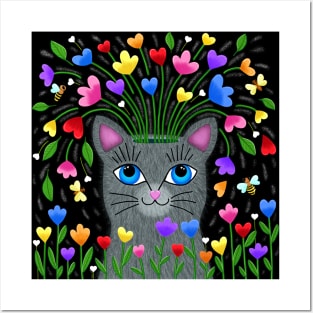 The Night-Flowering Cat Pot Posters and Art